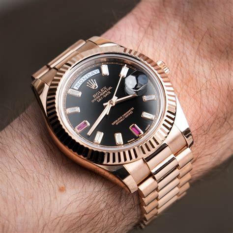 rolex day date 41mm rose gold ruby|Rolex Day-Date 218238.